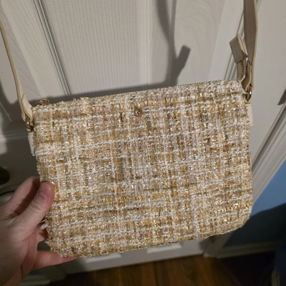 LC Lauren Conrad Candide Tweed Crossbody